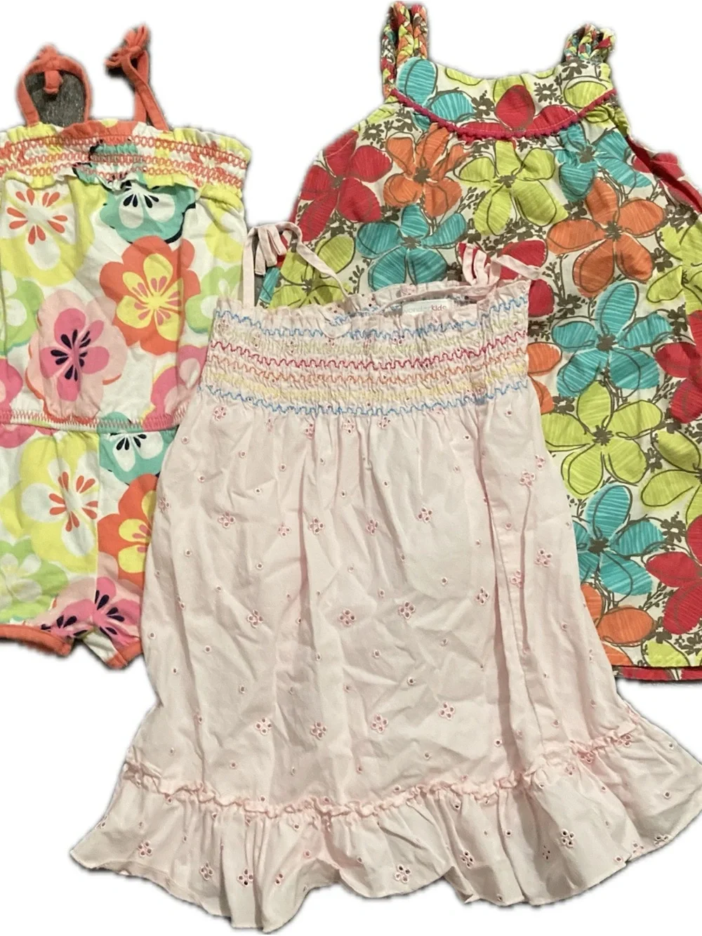 Girls 2T Dress and Romper Bundle.
